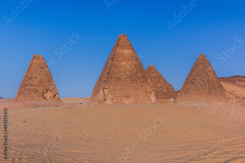 Barkal pyramids near Karima  Sudan