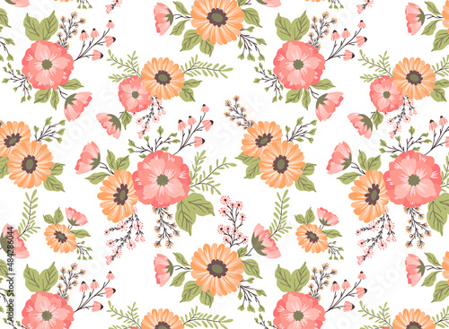 Winter-Peach Flowers-Pattern