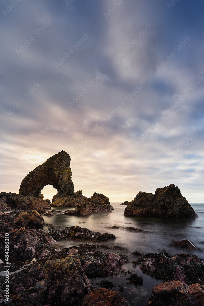 sea arch located at Crohy Head on the north west coast of Ireland in County Donegal.