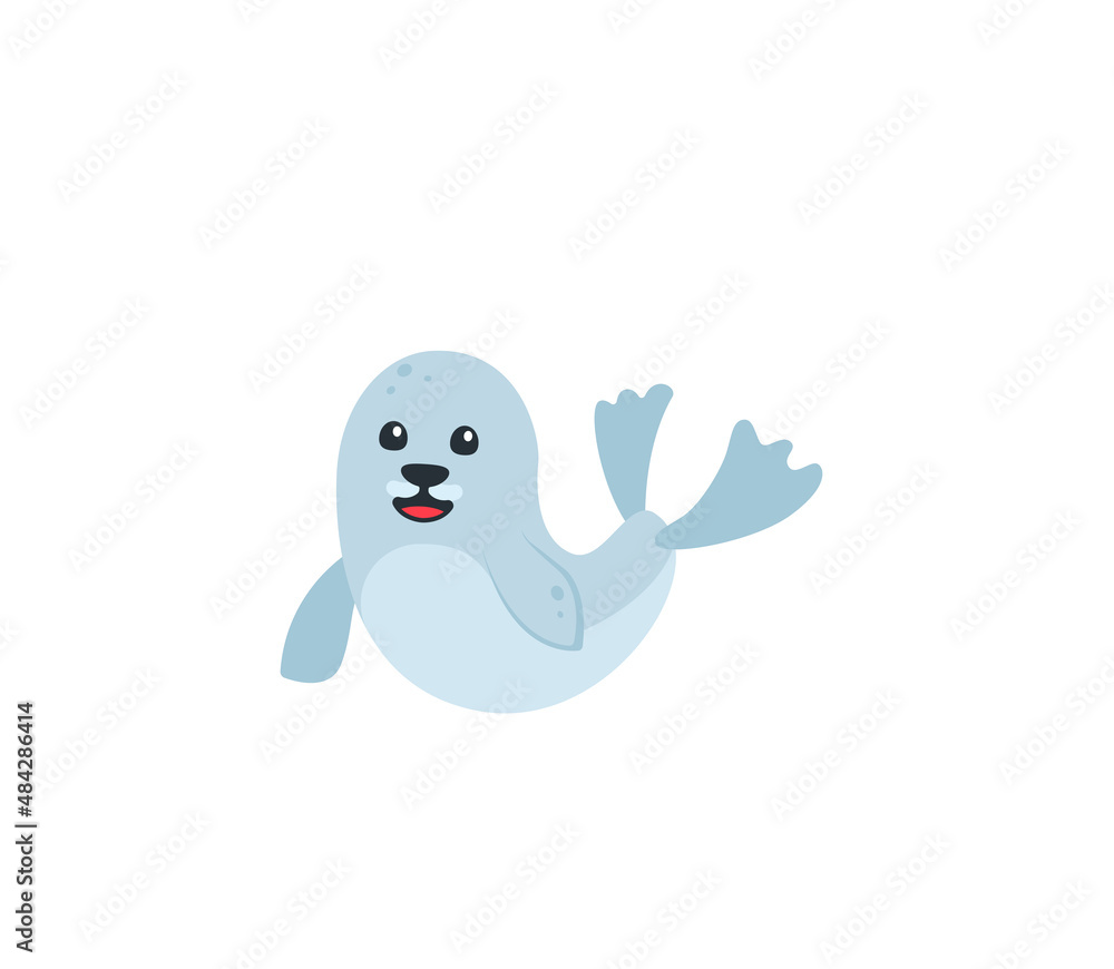 Seal vector isolated icon. Emoji illustration. Seal vector emoticon