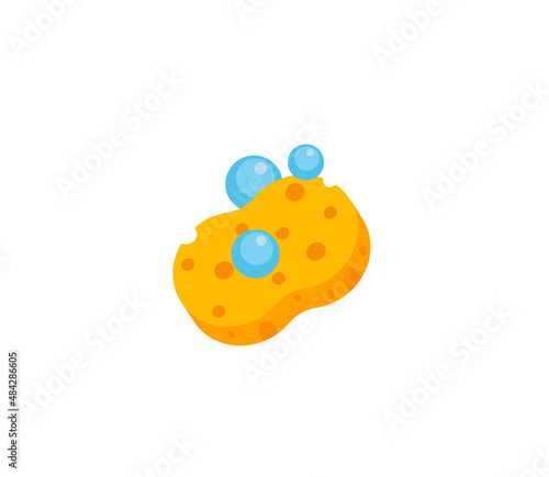 Sponge vector isolated icon. Emoji illustration. Sponge vector emoticon