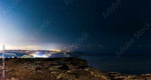 Night Sky at Majjistral Point in Malta