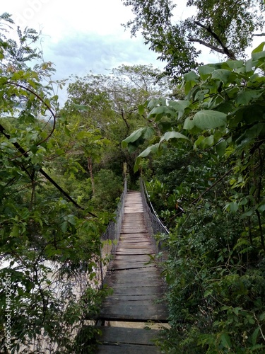 Suspension bridge near Samaipata in Bolivia