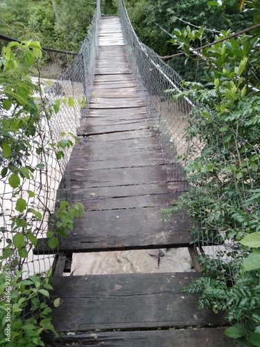 Suspension bridge near Samaipata in Bolivia