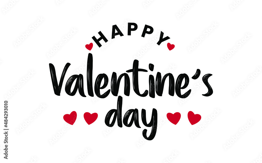 background with valentines day greeting logo