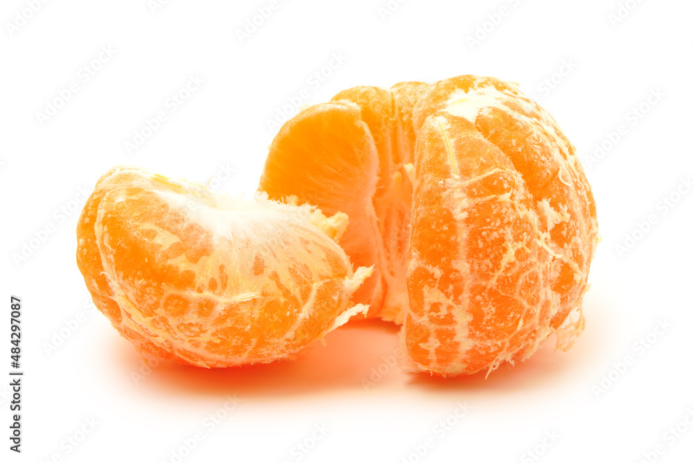 tangerine isolated on white background tangerine isolated on white background