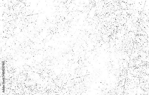 Dark Messy Dust Overlay Distress Background. Easy To Create Abstract Dotted  Scratched  Vintage Effect With Noise And Grain 