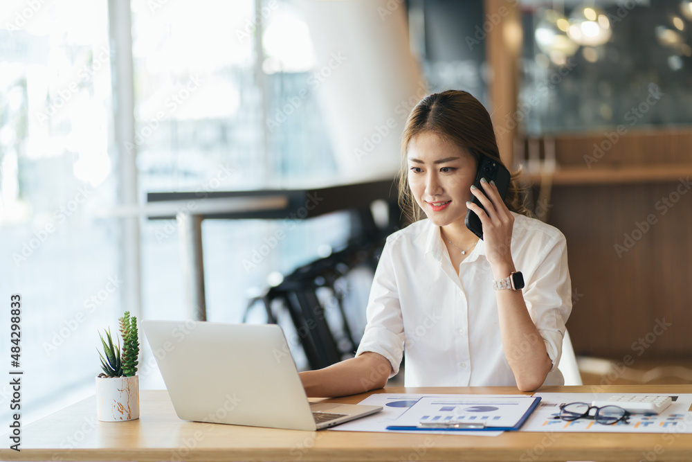 Female professional working in modern office Female professional working in modern office