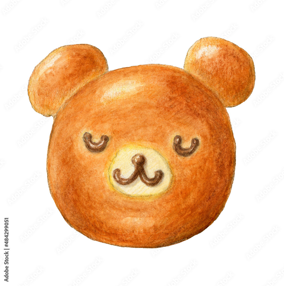 くまパン パンイラスト 手描き Stock Illustration Adobe Stock くまパン パンイラスト 手描き Stock Illustration Adobe Stock