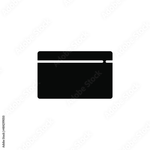 Credit Card, Payment Solid Icon Vector Illustration Logo Template. Suitable For Many Purposes.