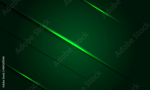 abstract green background with shine . 3d look and cool design . illustration eps10 vector