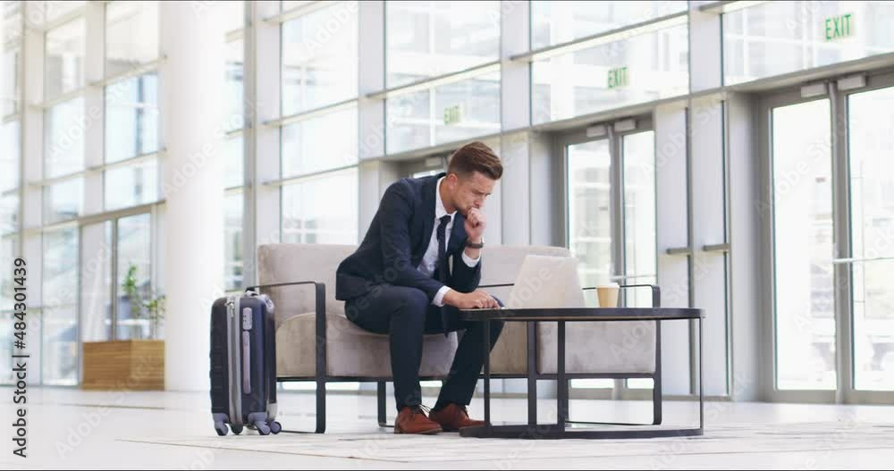 Work until your failures are nothing but lessons. Young businessman looking stressed while using a laptop in a convention centre, office or airport. Worried, frustrated and anxious with tech problems Work until your failures are nothing but lessons. Young businessman looking stressed while using a laptop in a convention centre, office or airport. Worried, frustrated and anxious with tech problems