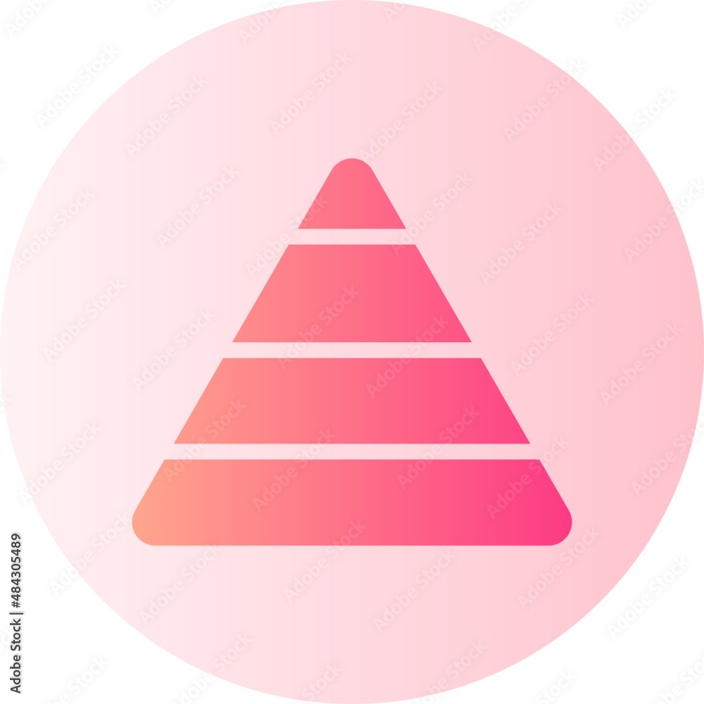 pyramid graphic gradient icon pyramid graphic gradient icon