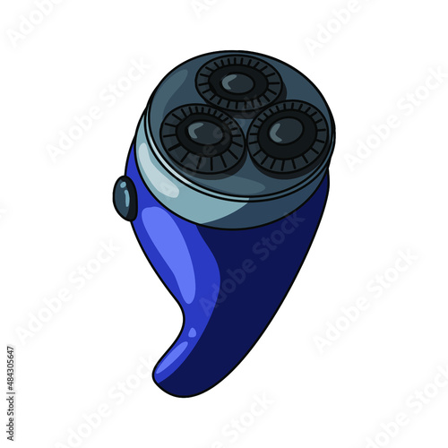 vector illustration household appliances trimmer shaver for men 