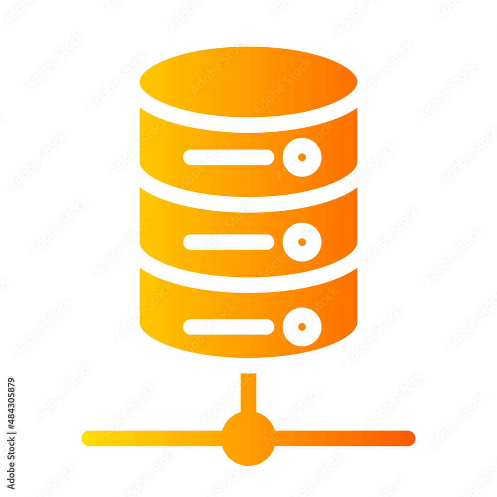 data storage gradient icon