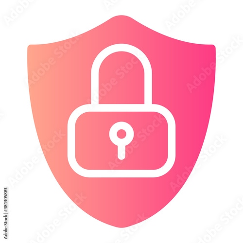 padlock gradient icon