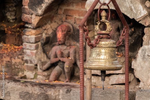 Bell located in Kathmandu Durbar Square, Kathmandu, Nepal, which is one of the World Heritage Site declared by UNESCO photo