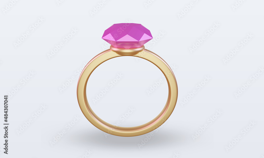 3d Valentine day Diamond icon rendering front view 3d Valentine day Diamond icon rendering front view