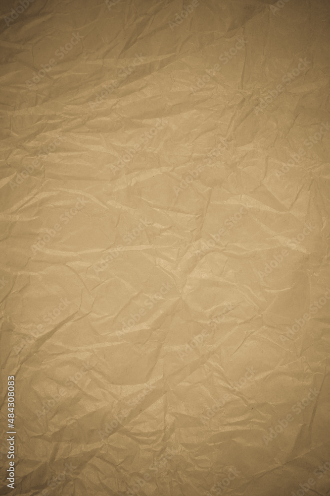 Fototapeta premium Crumpled paper recycling background.