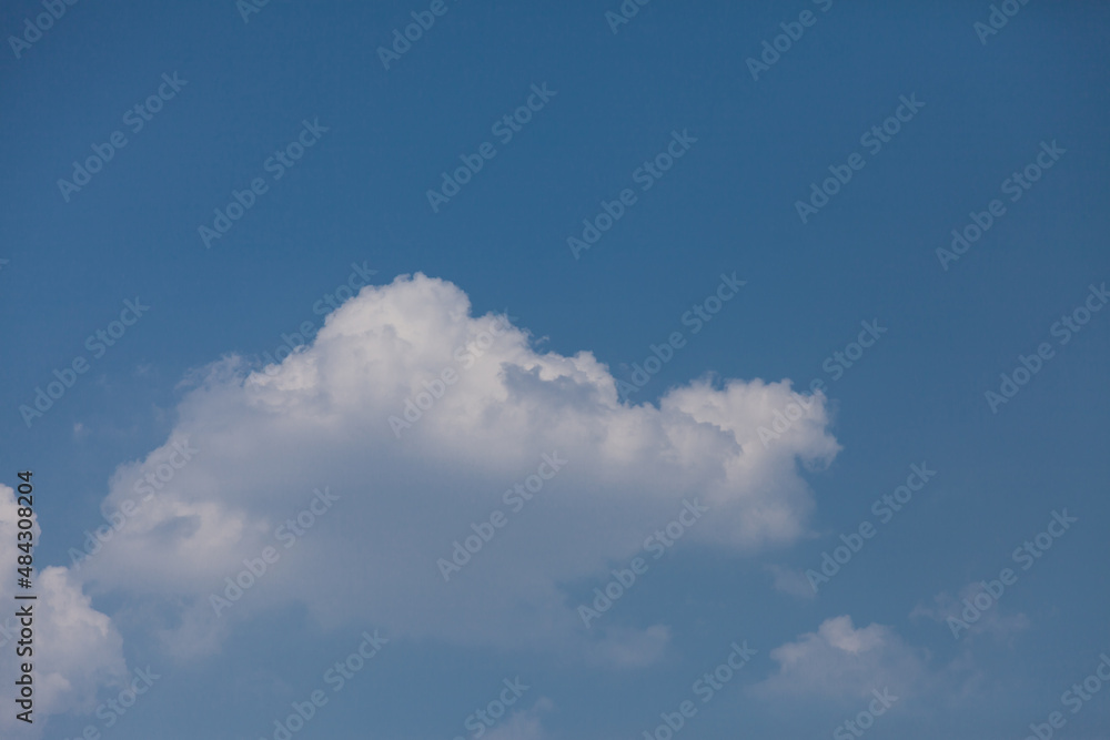 Blue sky with clouds.