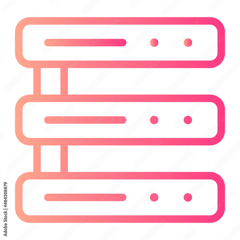 data center gradient icon data center gradient icon