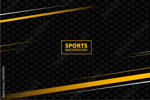 Sport Background with abstract shapes. Glowing light streak lines background