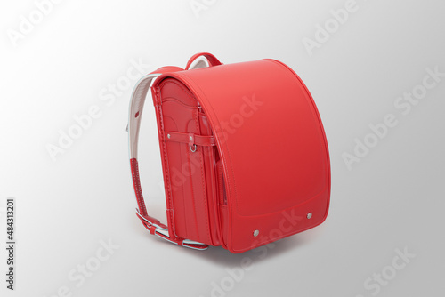 赤色のランドセル　白バック