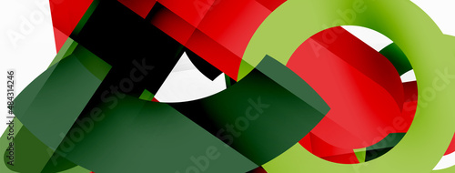 Color geometric stripes, lines abstract background. Minimal geometric template for wallpaper, banner, presentation