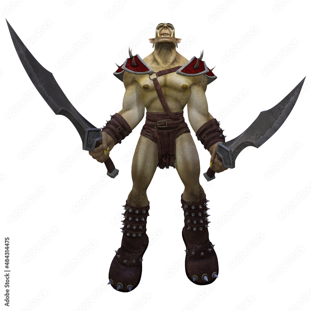 3d illustration of a monstrous mystical beast 3d illustration of a monstrous mystical beast