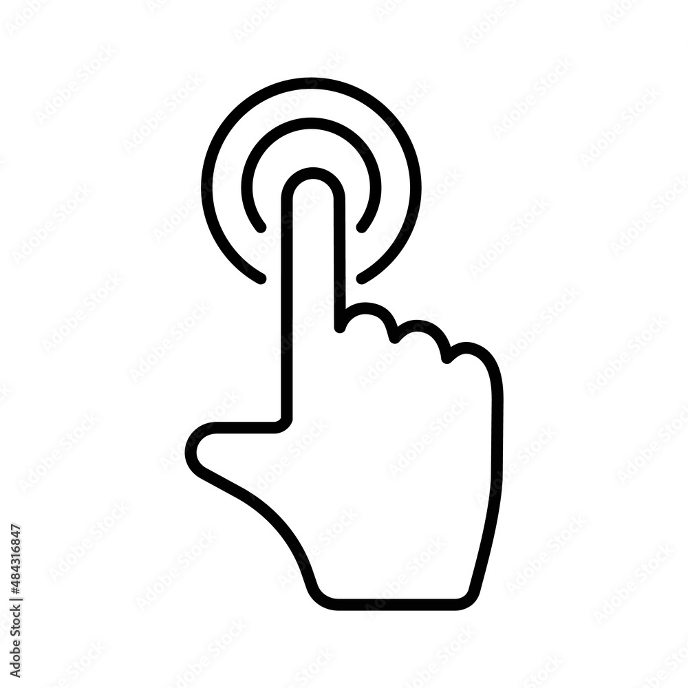Hand click icon Hand click icon