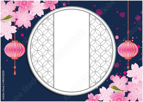 春　桜　花びら　背景
