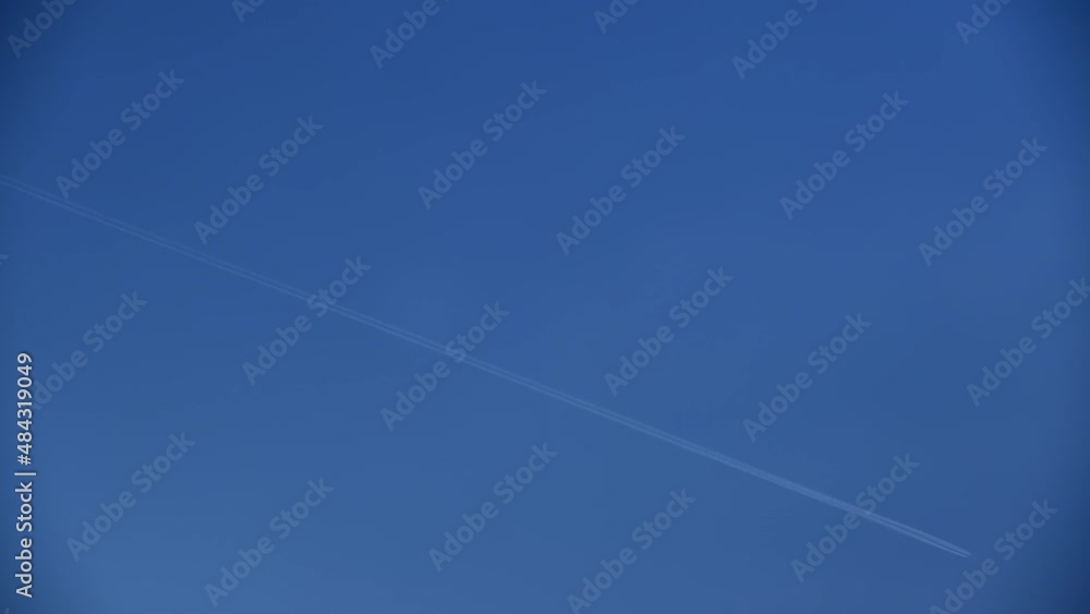 青空と飛行機雲 青空と飛行機雲