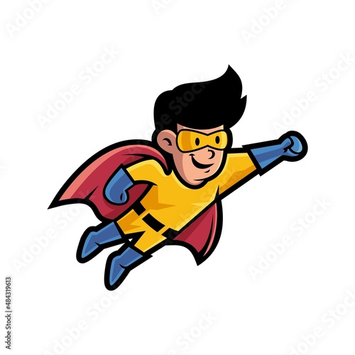superhero in action
