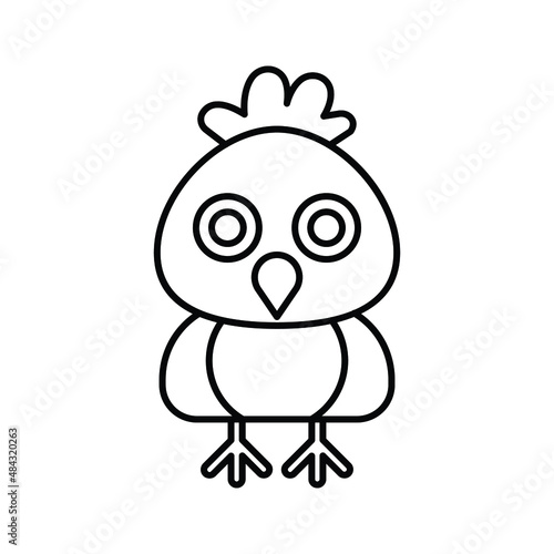 Chick bird Vector icon which is suitable for commercial work and easily modify or edit it   © BinikSol