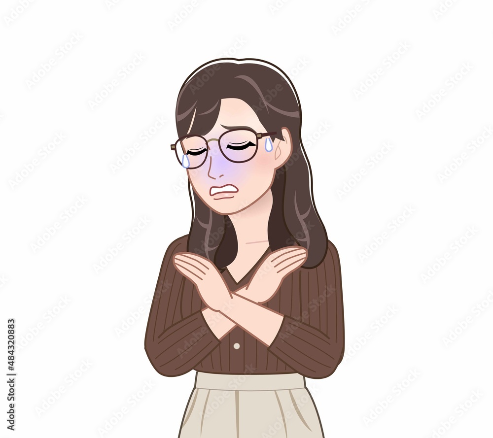 ニットを着た髪の長い女性 ニットを着た髪の長い女性
