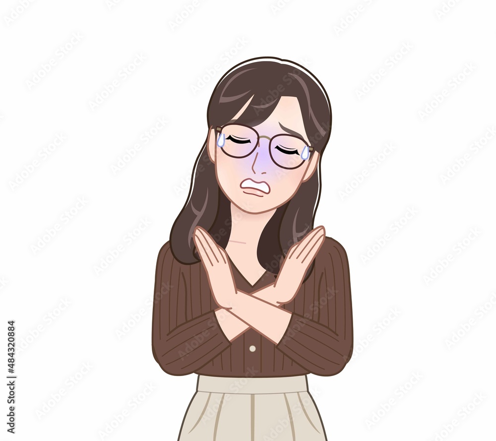 ニットを着た髪の長い女性 ニットを着た髪の長い女性