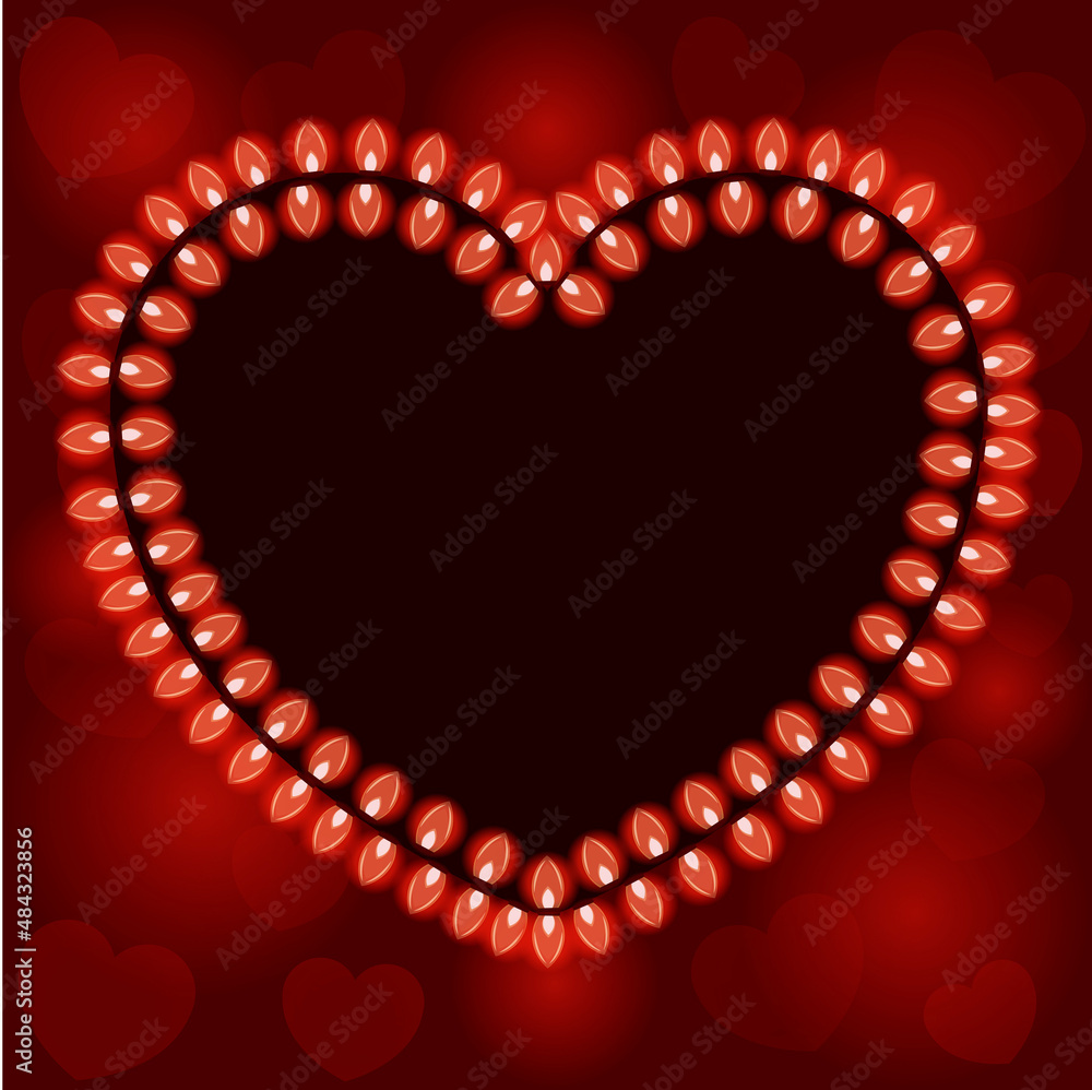 Obraz premium Corazón Iluminado.