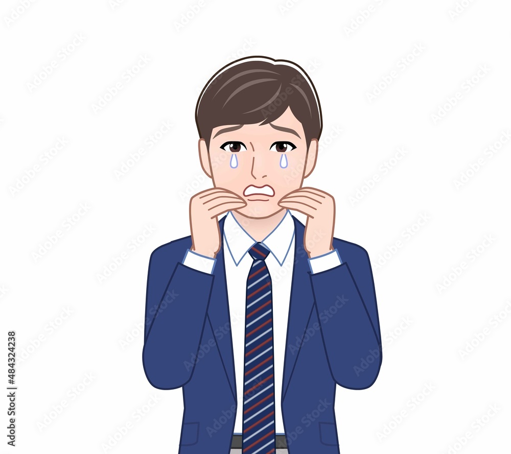 サラリーマンの若い男性