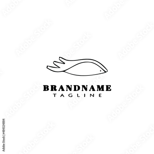 eyelashes logo cartoon icon design template black isolated vector illustration