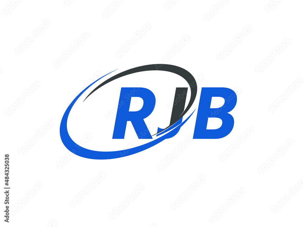 RJB letter creative modern elegant swoosh logo design RJB letter creative modern elegant swoosh logo design