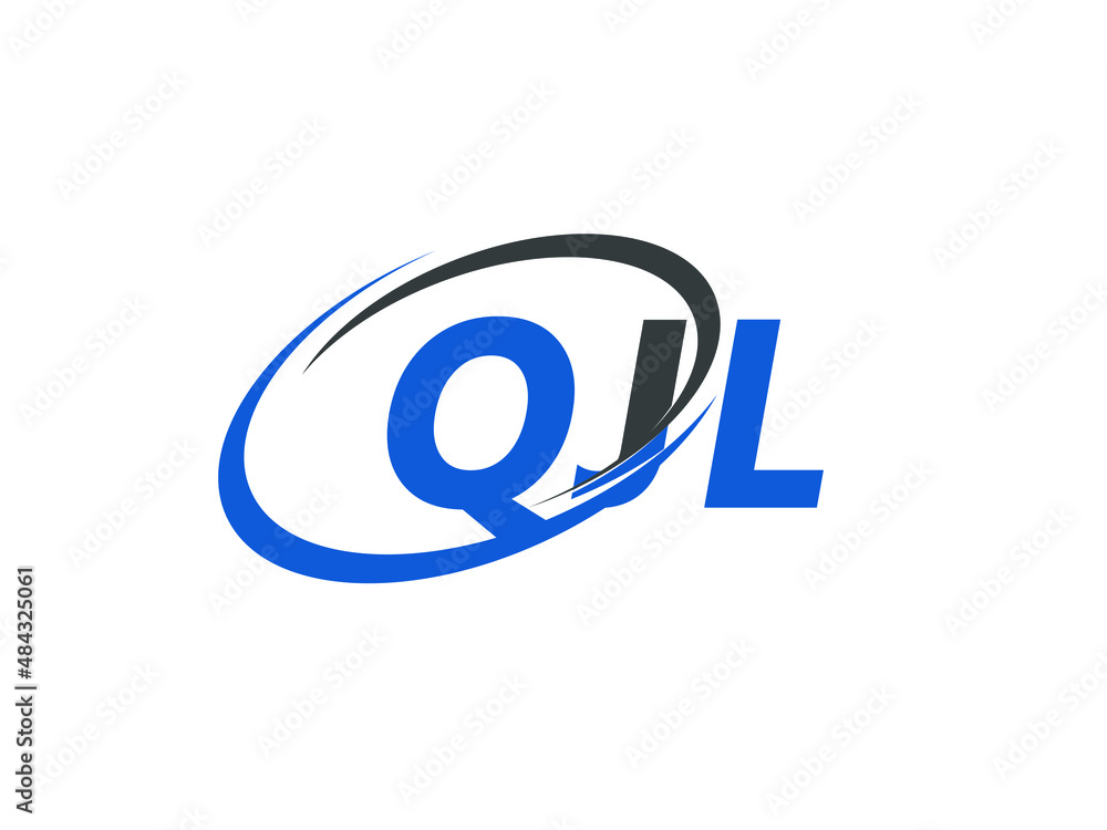 QJL letter creative modern elegant swoosh logo design QJL letter creative modern elegant swoosh logo design