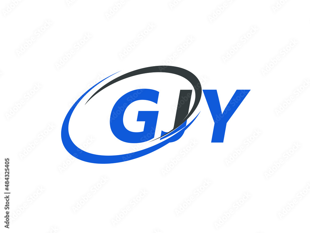 GJY letter creative modern elegant swoosh logo design GJY letter creative modern elegant swoosh logo design