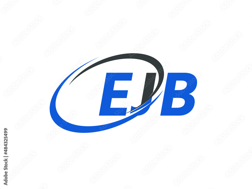 EJB letter creative modern elegant swoosh logo design EJB letter creative modern elegant swoosh logo design
