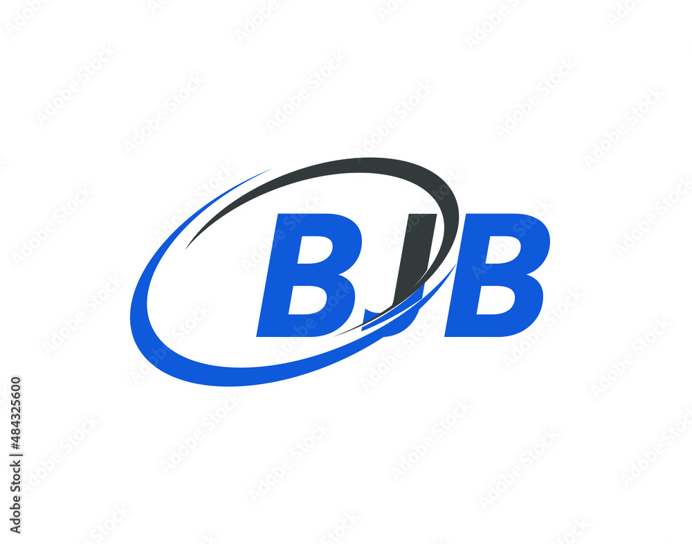 BJB letter creative modern elegant swoosh logo design BJB letter creative modern elegant swoosh logo design
