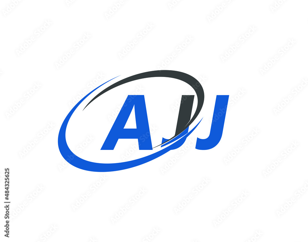AJJ letter creative modern elegant swoosh logo design AJJ letter creative modern elegant swoosh logo design