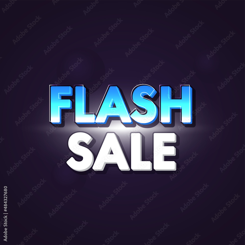 3D Flash Sale Font On Purple Background. Advertising Poster Or Template Design. 3D Flash Sale Font On Purple Background. Advertising Poster Or Template Design.