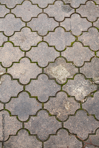 Pavement, paving slabs close-up