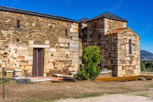 Mozarabic Basilica of Santa Lucia del Trampal in Alcuescar, Extremadura, Spain