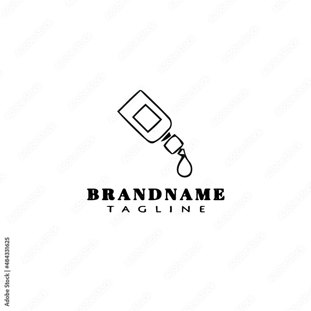 cute medical bottle or eye drop logo template icon vector cute medical bottle or eye drop logo template icon vector