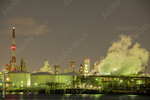 川崎工業地帯の夜景